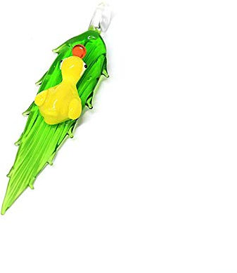 Figurines Art Cactus à la main en verre Figurines Mini Simulation Pendentif Pendentif Cadeaux for enfants Décor Accueil Accessoires de charme suspendu ( Color : Yellow , Size : About 5.5cm-9.5cm )