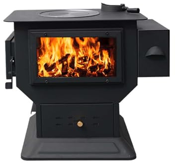 YUGXTH Poêle À Bois, Réchauds de Tente avec Four, Poêle À Bois de Camping en Plein Air comme Chauffage, pour La Cuisine, Le Camping, La Combustion, Le Barbecue, Le Gril Plat