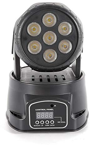 banborba Lampe de fête LED 105 W 7 x 10 W 4 en 1 RGBW DMX DJ Disco Lumière avec télécommande Lumière disco Lumière de fête Lumière de scène pour Stage Bar Party