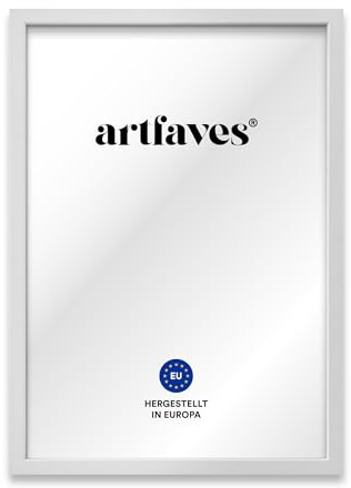 ARTFAVES® Bilderrahmen 21 x 30 cm - WEISS - mit Acrylglas - Rahmen, Fotorahmen, Posterrahmen für Bilder, Urkunden, Dokumente, Collage