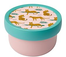 Mepal - Fruttiera Campus - Porta pranzo per frutta per bambini - Per lavastoviglie e microonde - Senza BPA - 300 ml - Leopard