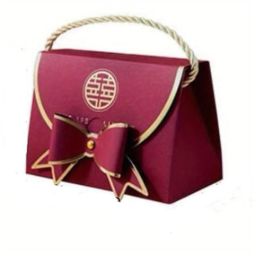 Tragbare Geschenkbox,VerlobungsBonbonTasche,Geschäftsausstattung,Geburtstagsfeiern und Dekorationen,Verpackungsbox, Hochzeitsdekorationen, Hochzeitsgeschenke für Gäste, Kreative Candy Box 5 Stück/Set