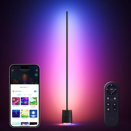 Govee Stehlampe LED Pro, 2100LM RGBIC Lampe Funktioniert mit Alexa, Schwarz