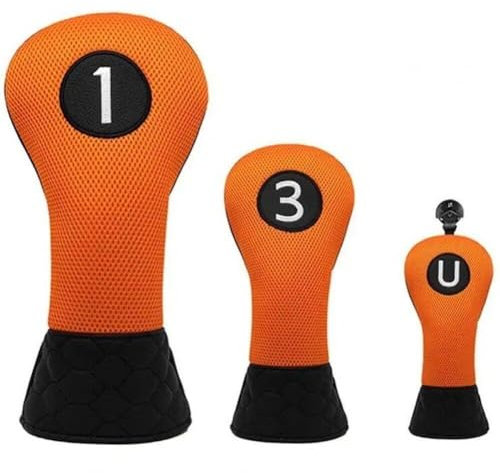 Sanfly Copritesta in Pelle per Mazza Golf Protezione per Testa della Mazza Golf Resistente all'Usura Copricapo per Mazze Golf Vintage Accessori per Mazze Golf