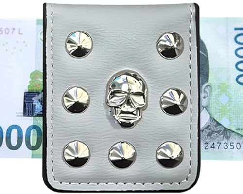 Pinza per banconote da uomo – Pinza magnetica per banconote da uomo – Pinza per banconote sottile porta carte a portafoglio magnetico | Pinza per banconote magnetica sul davanti, custodia a