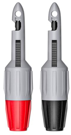 Cleqee Lot de 2 sondes Drahtstechfühler avec pinces à coupe haute résistance avec prise de 4 mm pour multimètre, voltmètre et essais électriques