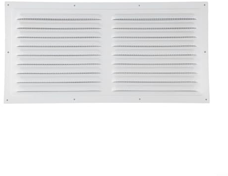 Cubierta de ventilación de metal, cubierta cuadrada de aluminio con rejilla de ventilación de malla, rejilla extractora de conductos, para pared, techo y dormitorio (200 x 400 mm)