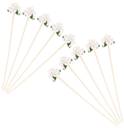 Cabilock 10stücke Diffusorstäbchen Blumenform Aus Papier Für Aromatherapie-Flaschen Ersatz Duftstäbchen Für Wohnzimmer Bad Schlafzimmer Büro Dekorative Aromadiffusorstäbe Für Ätherische Öle