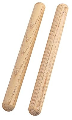 1 par de palos de música de madera para instrumentos de percusión, juego musical de ritmo, baquetas para instrumentos de percusión