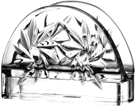 Porta tovaglioli in vetro, porta asciugamani di carta trasparente e spesso, for ristoranti e case, elegante distributore di fazzoletti da tavolo quadrato Portatovaglioli(Style 3)