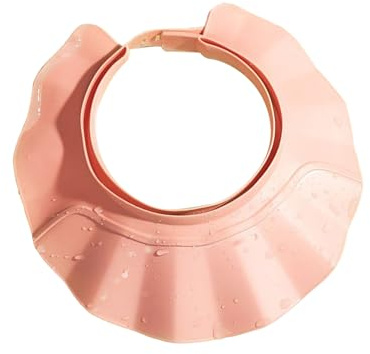 Casquette de shampooing, facile à nettoyer, 24x24cm, grand chapeau de protection de shampooing réglable à bord, visière de bain pour bébé, ajustement en toute sécurité, pour les adultes pour tout-
