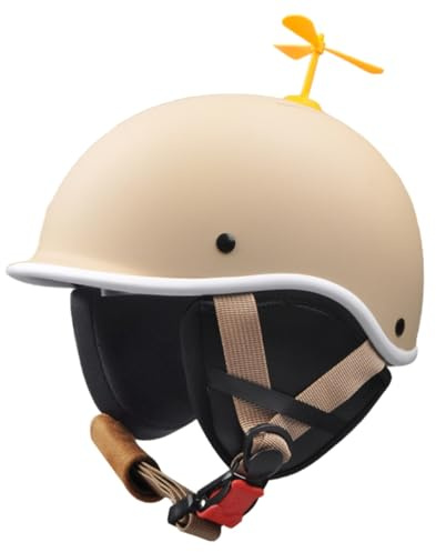 Casco De Moto Abierto para Niños, Homologado Según La Norma ECE 22.06, Casco De Moto Infantil para Niños De 3 A 12 Años A,48-53cm