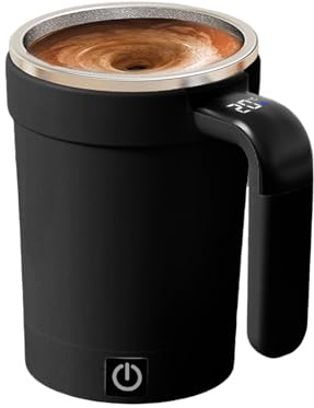 da caffè auto-agitata, bicchiere per miscelare e frullati, 380 ml, bicchiere automatico da viaggio con agitatore, per bevande di cacao, compleanno, Natale, caffetteria, bar, viaggi, scrivania