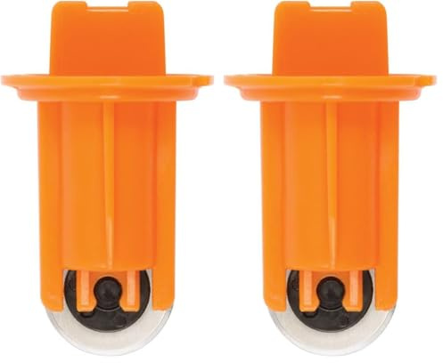 Fiskars Lames de rechange originales pour Cutter circulaire, Lame en acier aiguisé, Résultats de coupe optimaux, 1023905 (Lot de 2)