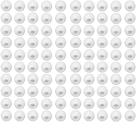 Yechiry Perline per Capelli in Plastica Antiruggine Anelli Treccia per Capelli Design Raffinato per Look Vintage, 100 Pezzi di Perline Gioielli per per Giochi di Ruolo e Uso Quotidiano (WHITE)