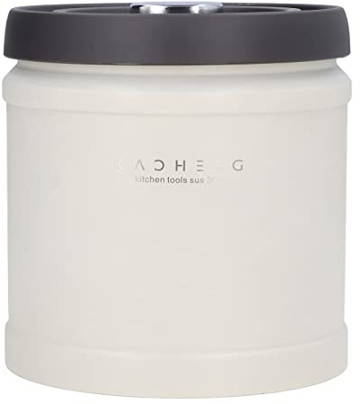 Gucagle Lattine di caffè sigillate sottovuoto Contenitore per caffè impilabile ermetico in acciaio inossidabile di grande diametro per la di un bar domestico Acciaio inossidabile 304 (1600 ml)
