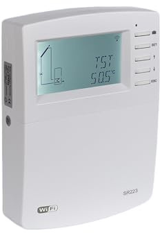 Controlador Solar SR223 For Sistemas De Calentamiento Solar De Agua Con Múltiples Divisiones. Control Por Aplicación Móvil. Interfaz De Comunicación 485.