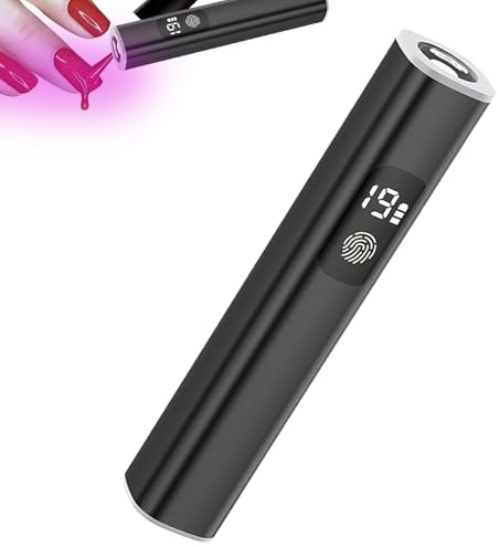 LED Nagellampa,Snabbtorkande Uppladdningsbar Härdningslampa | UV- och LED-baserad Torklampa för Naglar | För Professionella Mödrar Fruar Flickvänner Systrar Hemma Studio