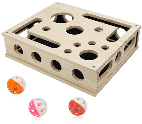 Puzzle à gratter pour chat, boîte d'enrichissement, planche à gratter pour chat
