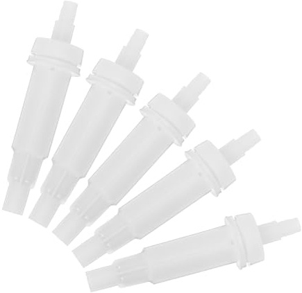 SOLUSTRE Pompetta per Dispenser Sapone in Pp, Ricambio 5 Pezzi, Erogazione Precisa e Struttura Anti-perdita per Bagno e Lavello Cucina