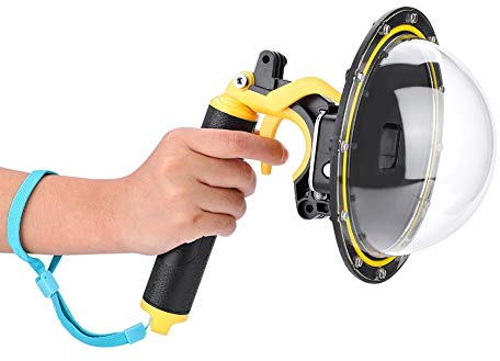 Dome Port professionale per Go Pro, Custodia impermeabile portatile per la videocamera di azione Go Pro 5/6/7 - Ideale per immersioni, arrampicata, surf e fotografia aerea