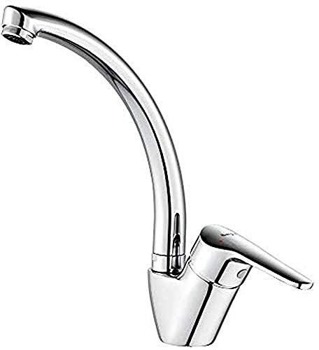 Ibergrif M14850 Rubinetto Lavello Cucina, Miscelatore Cucina Classico, Rubinetti Cucina per Lavello Monocomando, Cromato