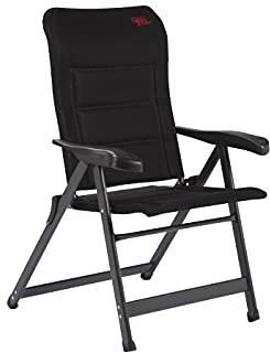 Crespo Gartenstuhl AP 235 Air Deluxe Camping Garten Liege Stuhl Klappstuhl Alu schwarz