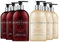 Baylis & Harding Signature Hand Wash Bundle: 3 x 500 ml Black Pepper & Ginseng for Men & 3 x 500 ml Jojoba, Vanilla & Almond Oil (6 bottles) - Vegan Friendly