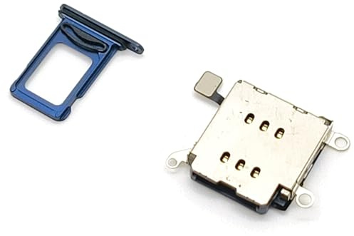 Dual-SIM-Tray, kompatibel mit iPhone 12, Blau, mit SIM-Kartenleser, 2 SIM-Karten in 1 Handy