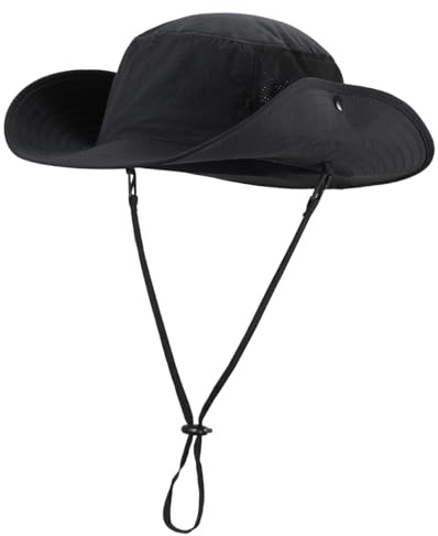 Magracy Wide Brim UV Protection Sun Hat for Men Women UPF 50+ Safari Fishing Hiking Boonie Hat
