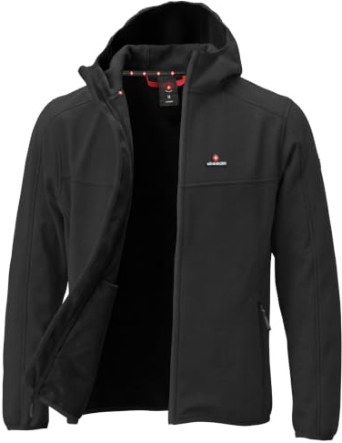 Höhenhorn Alpberg lätt softshell jacka för män, utomhus, fritidsjacka, övergångsjacka, svart, XXL