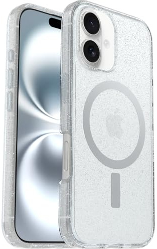 OtterBox Symmetry Clear MagSafe Hülle für iPhone 16, Stardust