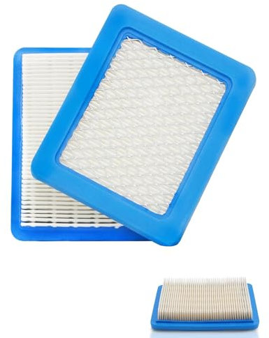 QLEUIFT Juego de 2 Piezas Filtro de Aire para Tractores Cortacésped, Compatible con B&S 491588 491588S 4915885 399959 PT15853