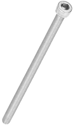 Kozelo 5 Stück Zylinderschrauben mit Innensechskant - [M6-1 x 120mm] 304 Edelstahl Vollgewinde Innensechskantschraube Antrieb für Elektromotor 3D-Druck Lüfter Motorenaustausch, Silber