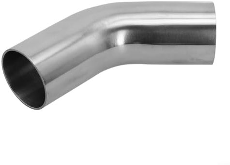 Edelstahl-Ellenbogen, 45 Grad gebogen, polierte Oberfläche, Leistung (42 mm)