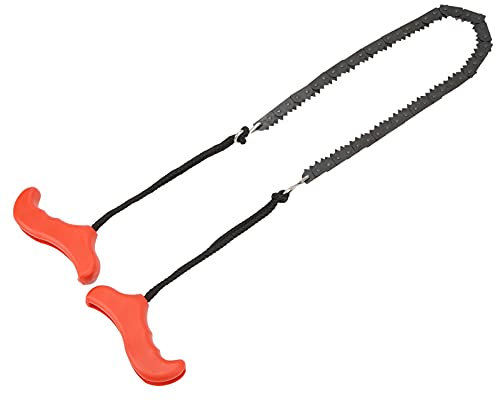 Portable Chain Saw, Chain Size 51cm 20in Hand Chainsaw Rope Saw Small Pocket Manual Logging Survival Tool for Hiker Travel Enthusiast