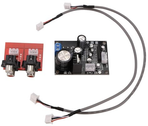 Sirxlevcy NE5532 Preamplificador de Reproductor de MM Placa de Reproductor de Fono Preamplificador de FonóGrafo Preamplificador DIY Audio + ZóCalos de Lotus