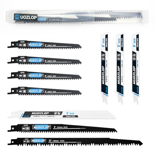 MUOZLOP 10 Pack Reciprocating Saw Blades Set