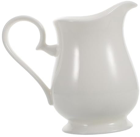Garneck Jarra De Leche De Cerámica Mini Con Asa Para Leche o Jarabe Capacidad Para Catering o Uso Casero