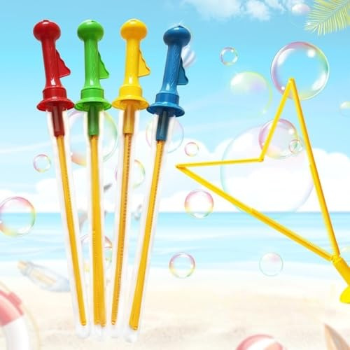 Kinderspielzeug, 2PCS Große Seifenblasen in Western-Schwertform, Seifenblasenspielzeug für Kinder, Seifenblasen Stab Große Seifenblasenstäbe, Outdoor-Spielzeug für Jungen und Mädchen(Zufällige Farben)