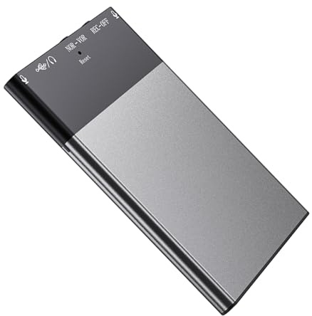 Gugxiom AI Voice Recorder, Smart App Control 108 Språk Transpritakares Sammanfattning med Brusreducering och Magnetisk Design för Möten Föreläsningar Intervjuer (16g)