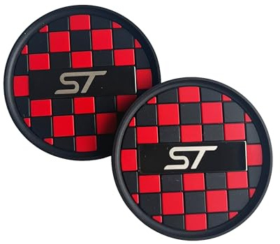 Car Cup Holder Insert Anti-Dust Non-Slip Rubber Coaster Mats Compatible with ST car models