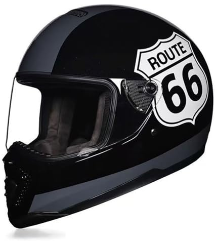 ZLHYQA Casque de Moto intégral Sport pour Adultes, visière Rabattable antibuée, pour Motocross, cyclomoteur, BMX, VTT, Cruiser, Quatre Roues, homologué ECE