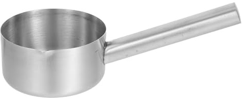 Homoyoyo Cazo de Agua de Acero Inoxidable Grueso y Resistente Cucharón Práctico para Cocina y Jardín Cucharón Multifuncional Antióxido para Líquidos Herramienta Esencial para Sopas y Agua