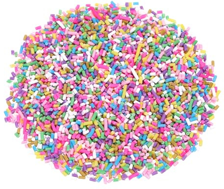 QUARKZMAN Falso Granulado 9 Set Granos Cortos 1 Láminas Multicolor | De Arcilla Polimérica, Para Arte De Uñas Manualidades DIY Fundas De Teléfono Relleno Para Tarjetas Agitadoras