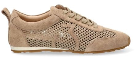 Top 3 - Sneaker de Rejilla y Serraje en Color Taupe - SE1522 para: Mujer Color: BEIG Talla: 38