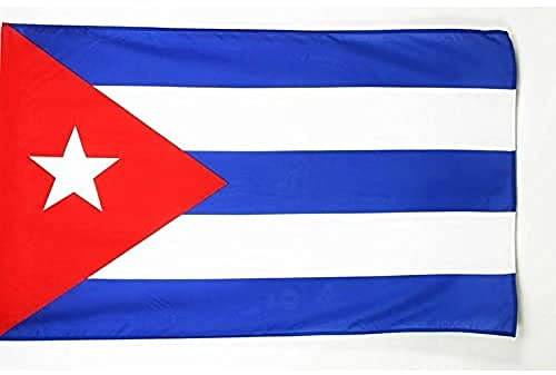AZ FLAG Bandera Cuba 250x150 cm Estandarte Cubana Poliéster 100D Funda | Uso interior y exterior Enseña costuras dobles y bordes reforzados con funda para mástil