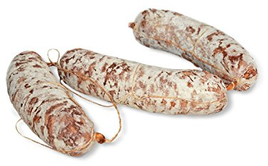 Salame Rustico Salumi Pasini® | Rustikale Salami | Von Hand gebunden | Leicht gereift | 3 Stück | 600 g