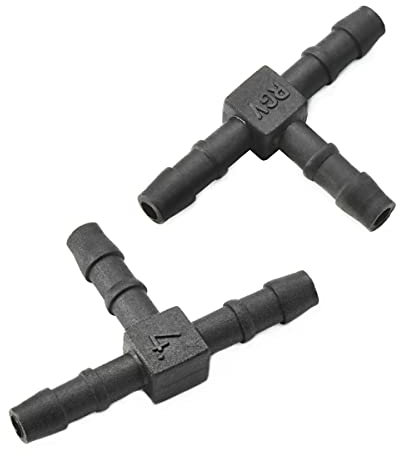 LST 2x T-Verbinder T-Stück Rohr und Schlauchverbindungen Ø 4 mm