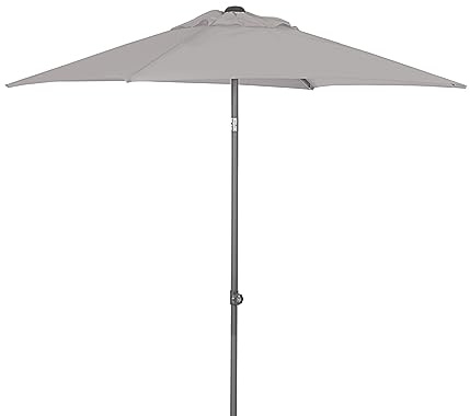 Dehner Sonnenschirm Andros, ca. 210 x 150 x 160 cm, Polyester, braun
